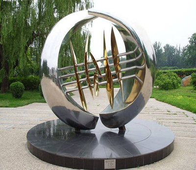 戶外陳美藝術(shù)景觀雕塑 創(chuàng)意不銹鋼景觀擺件 -精品 藝術(shù)